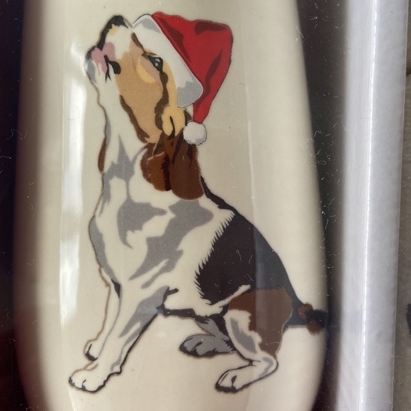 Avanti Happy Howliday Beagle Ivory Embroidered Towel & Lotion Pump 3 PC Set NWT - Picture 4 of 4